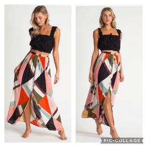 Billabong Honey Money Printed Maxi Skirt